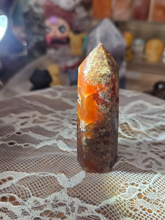 Other - Red Moss Agate Tower B 3 In ( Courage)